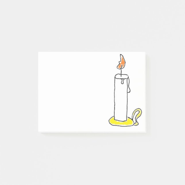 Bloco De Notas Design do Cartoon Candlestick Holiday (Frente)