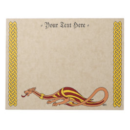 Bloco De Notas Design do Dragão Medieval 2015