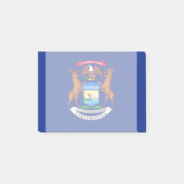Bloco De Notas Design do Estado do Michigan (Frente)