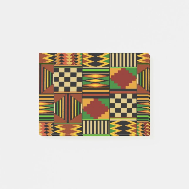 Bloco De Notas Design do Royal Kente Cloth Africano (Frente)