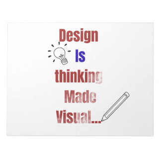 Bloco De Notas Design É Pensamento Tornado Visual – Gráficos Míni