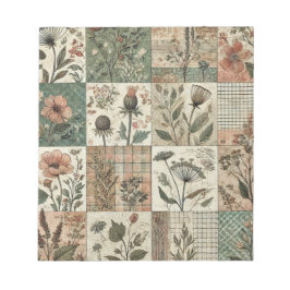 Bloco De Notas Design Floral com proteção de plástico cor-de-rosa