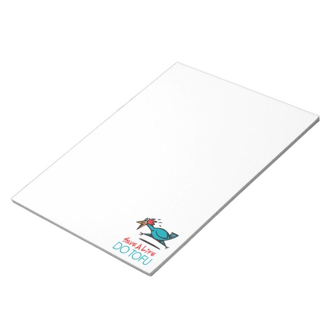 Bloco De Notas Design Humorístico Tofu (Inclinado)