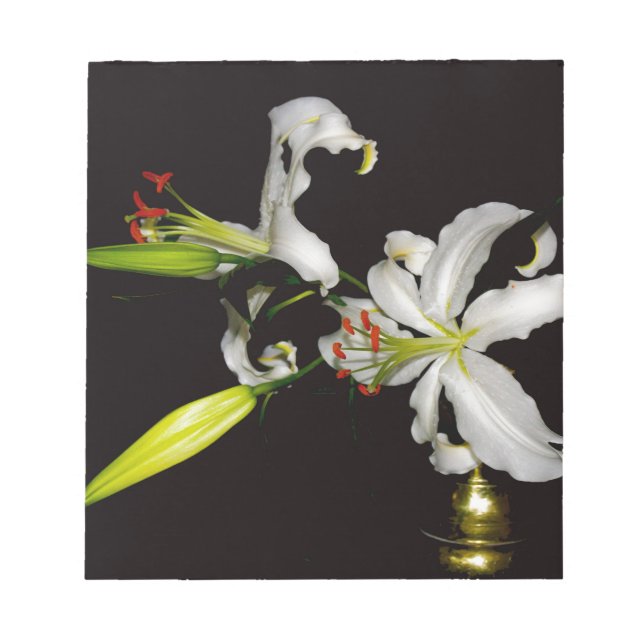 Bloco De Notas Design Irlandês - Coleção de Latão e Flores (Frente)
