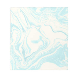 Bloco De Notas Design mármore legal em Turquesa e Creme