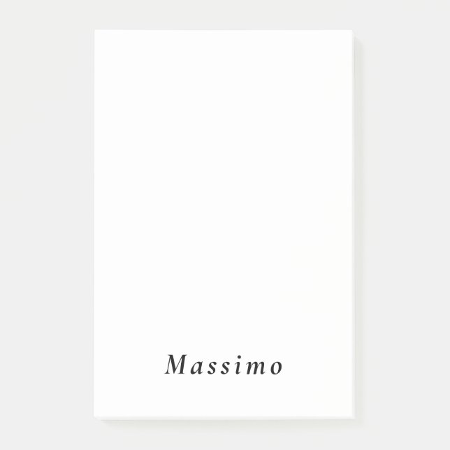 Bloco De Notas Design Moderno Elegante Único Pessoal (Frente)