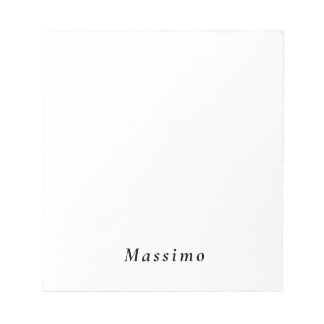 Bloco De Notas Design Moderno Elegante Único Pessoal (Frente)