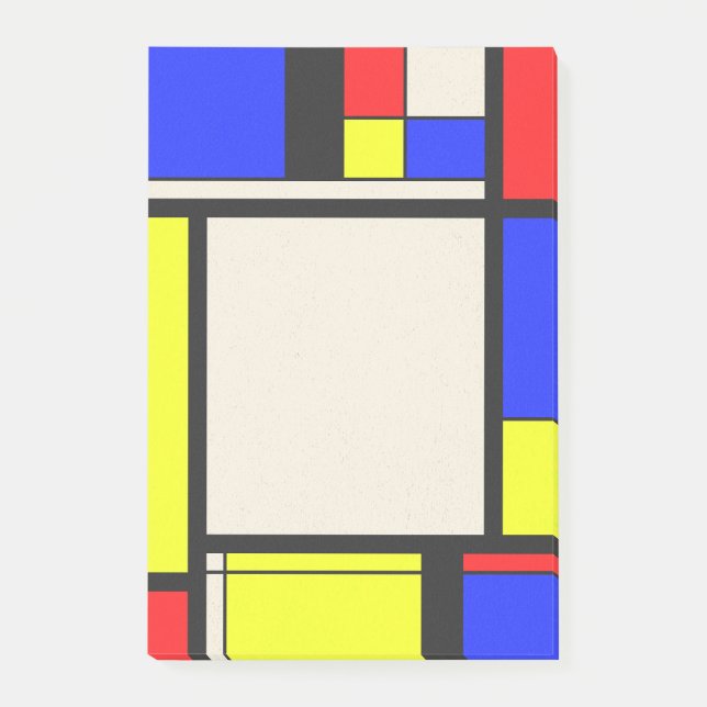 Bloco De Notas Design mondrian (Frente)