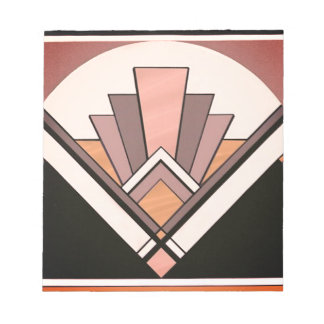 Bloco de Notas - Design Sangria Art Deco Ventoinha