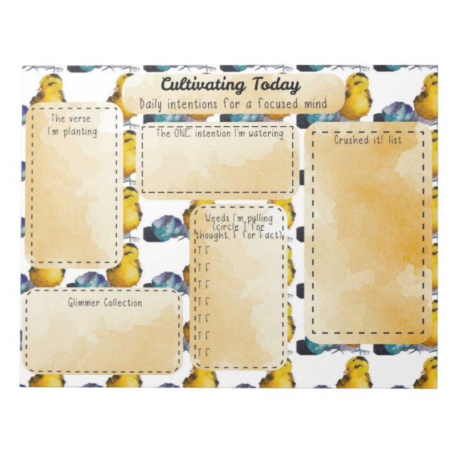 Bloco De Notas Desktop Journal - Daily Intention (Frente)