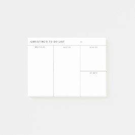Bloco De Notas Despejo De Cérebro Para Fazer Lista Postar-Ti