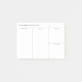 Bloco De Notas Despejo De Cérebro Para Fazer Lista Postar-Ti