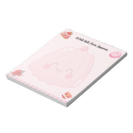 Bloco De Notas Desserts De Geleia Cor-De-Rosa