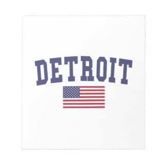 Bloco De Notas Detroit US Flag
