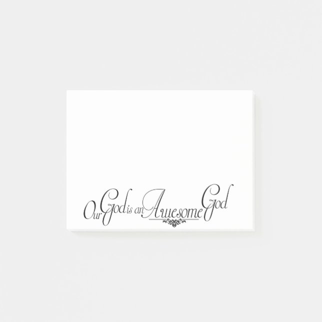 Bloco De Notas Deus Incrível (Frente)