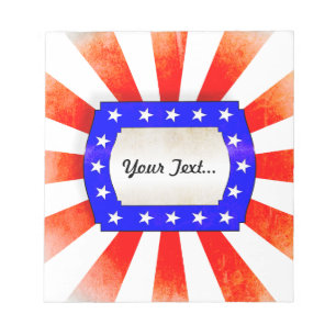 Bloco De Notas Dia 4 de julho da Independência