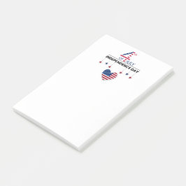 Bloco De Notas Dia da Independência em 4 de julho