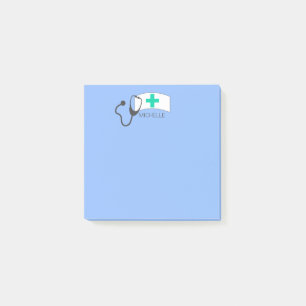 Bloco De Notas Dia das Enfermeiras do Estetoscópio Médico Bonito 