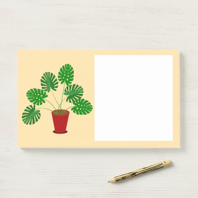 Bloco De Notas Dia das Mães Planta Monstera (Na mesa)