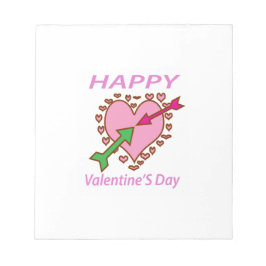 Bloco De Notas Dia de os namorados presente romântico nas setas d