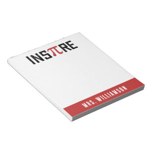 Bloco De Notas Dia de Pi InsPire Personalizado Presentes de Mat