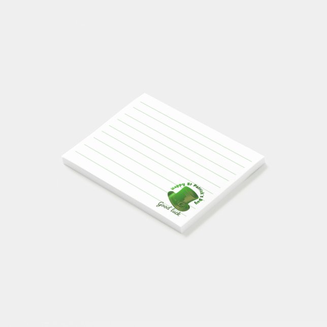 Bloco De Notas Dia de São Patrício  (Inclinado)