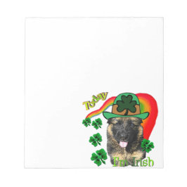 Bloco De Notas Dia de São Patrício german shepherd