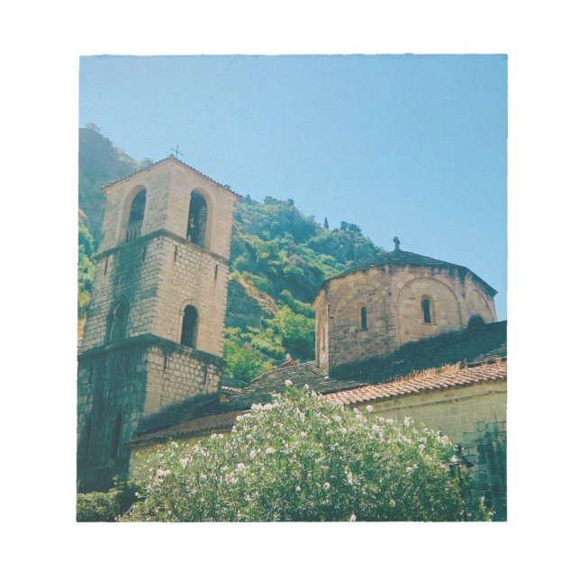 Bloco De Notas Dia de Verão em Kotor - Montenegro (Frente)