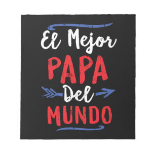 Bloco De Notas Dia dos pais do EL Mejor Papá Del Mundo Pai