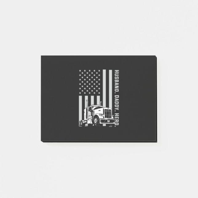 Bloco De Notas dia dos Pais  | Pai de caminhoneiros — Bandeira Am (Frente)