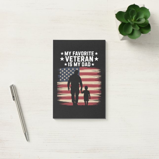 Bloco De Notas Dia dos Veteranos Pai Orgulhoso (Escritótio)