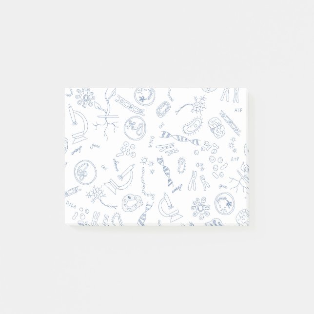 Bloco De Notas Diagramas científicos de biologia design (Frente)