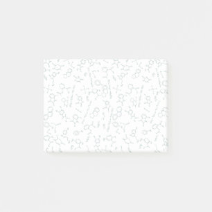 Bloco De Notas Diagramas de química design em verde