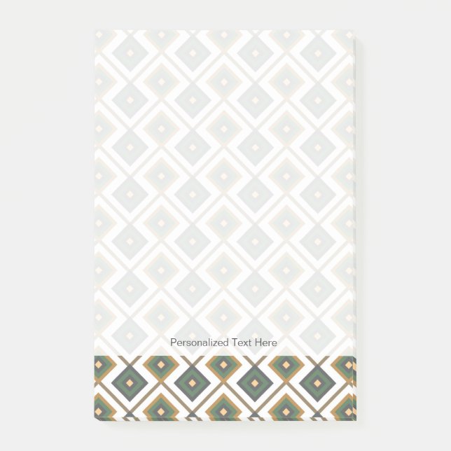 Bloco De Notas Diamante em verde (Frente)