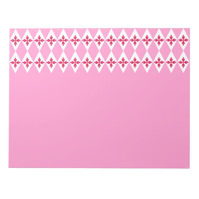 Bloco De Notas Diamantes Florais (Frente)