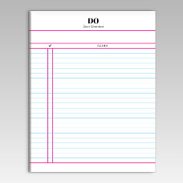 Bloco de Notas Diário de Lista de Tarefas com Mono
