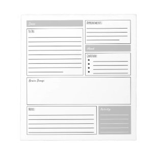 Bloco De Notas Diário diário com lista de tarefas, gratidão e 
