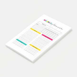 Bloco De Notas Diário do Planejador Semanal