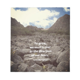 Bloco De Notas Diário inspiracional, "Para crescer. ."