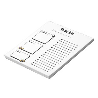 Bloco de Notas Diário Minimalista de Tarefas | Pro