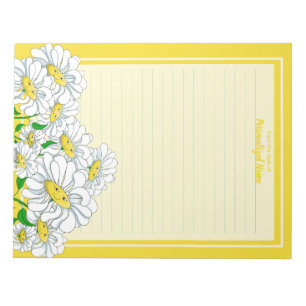 Bloco De Notas Dias Felizes Amarelo-Amarelo-Linhado
