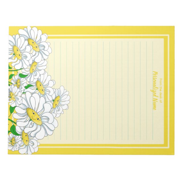 Bloco De Notas Dias Felizes Amarelo-Amarelo-Linhado (Frente)