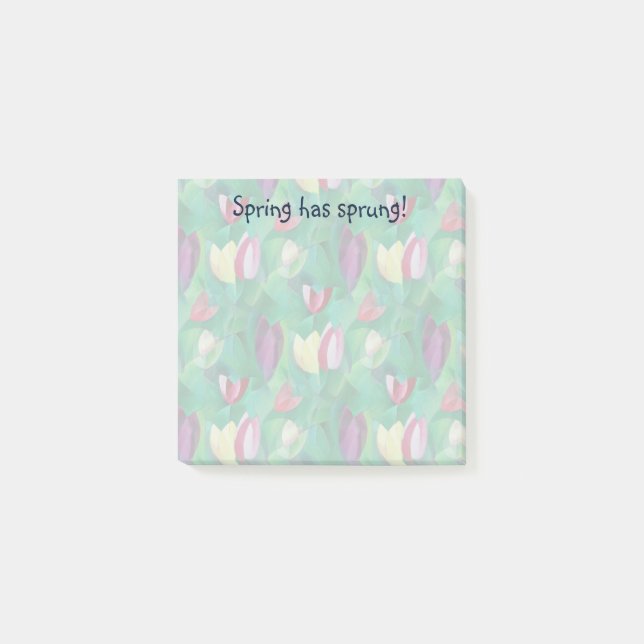 Bloco De Notas Dica através das Tulipas (Frente)