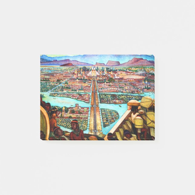 Bloco De Notas Diego Rivera Tenochtitlan Mural (Frente)