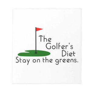 Bloco De Notas Dieta de Golfistas