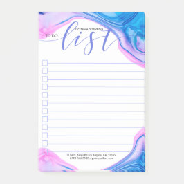 Bloco De Notas Digitalização de cores e tipografia do fluido de t