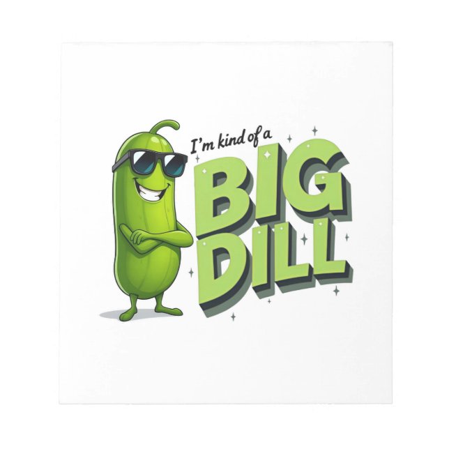 Bloco De Notas Dill Pickles Lovers Gift - Designs Engraçados de C (Frente)