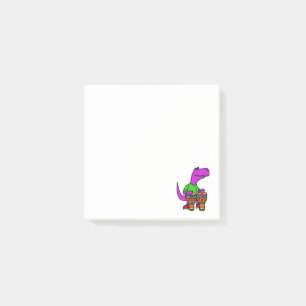 Bloco De Notas Dinossauro bonito de T-rex que joga cilindros de