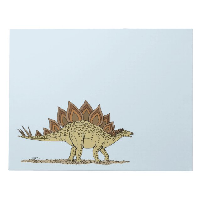 Bloco De Notas Dinossauro Jurássico Stegossauro (Frente)
