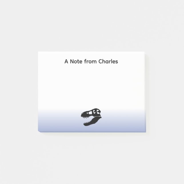 Bloco De Notas Dinossauro Personalizado Tyrannosaurus rex (Frente)